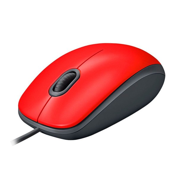 Encontraproduto.com.br - Mouse USB M110 Silent Vermelho 910-006755 - Logitech
