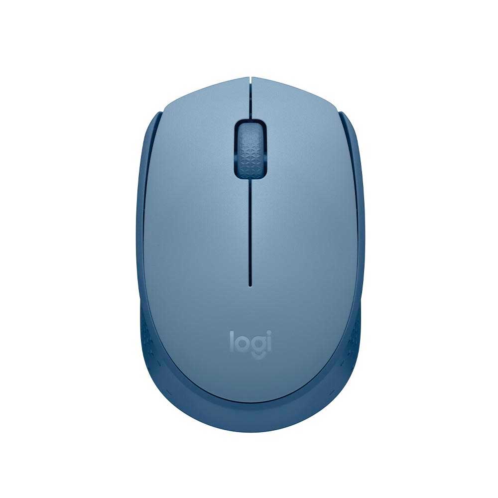 Encontraproduto.com.br - Mouse Sem Fio Logitech M170 Com Pilha Inclusa - Azul Claro
