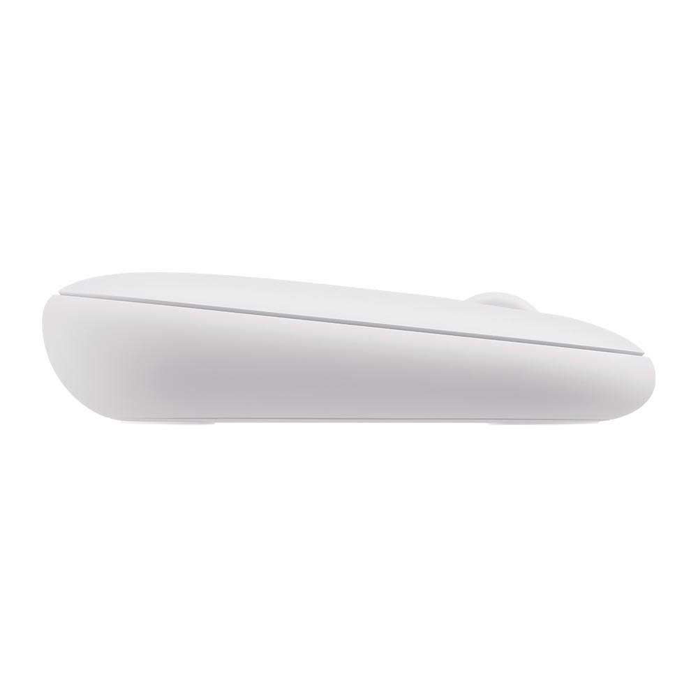Encontraproduto.com.br - Mouse Sem Fio Logitech Pebble 2 M350s, USB Logi Bolt ou Bluetooth e Pilha Inclusa, com Clique Silencioso, Branco - 910-007047