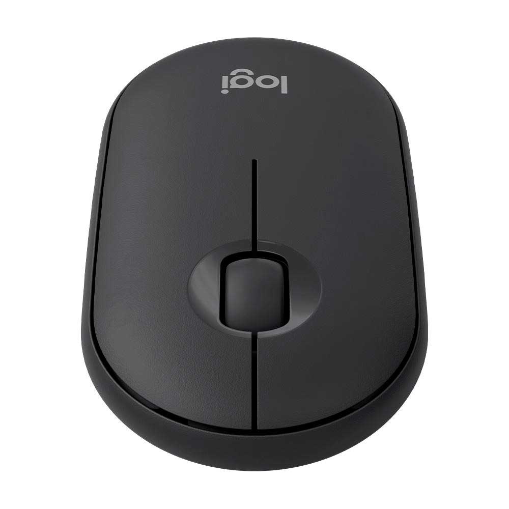 Encontraproduto.com.br - Mouse Sem Fio Logitech Pebble 2 M350s, USB Logi Bolt ou Bluetooth e Pilha Inclusa, com Clique Silencioso, Grafite - 910-007049