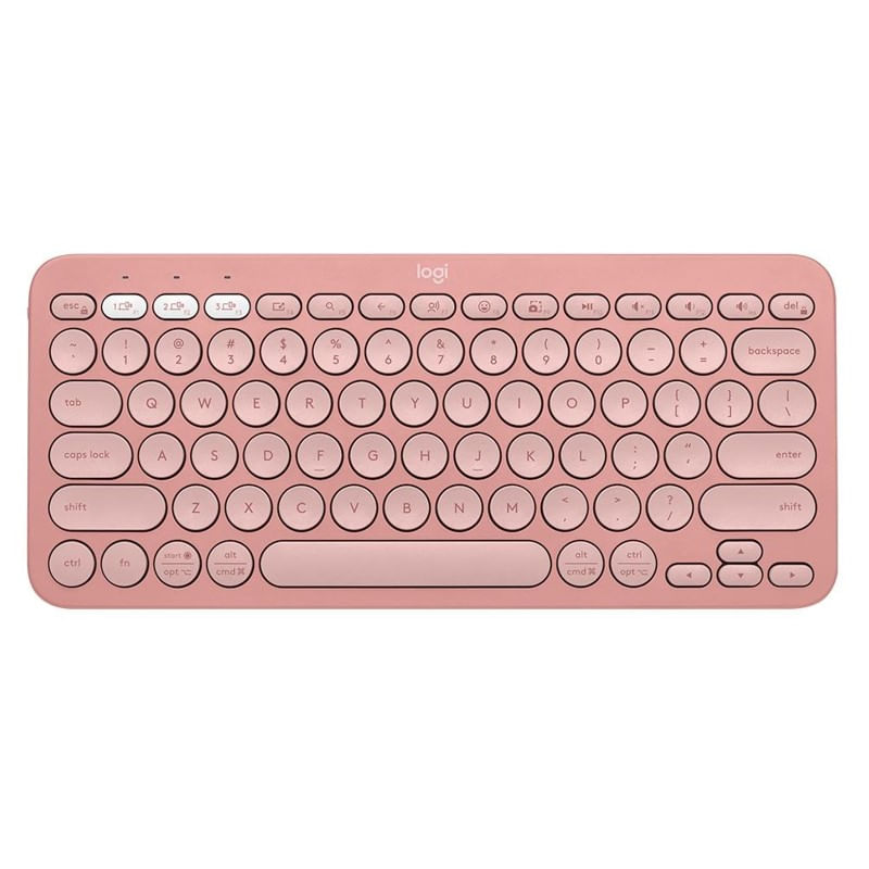 Encontraproduto.com.br - Teclado sem Fio Bluetooth US Multi-Dispositivos Pebble Keys 2 K380s Cinza - Logitech