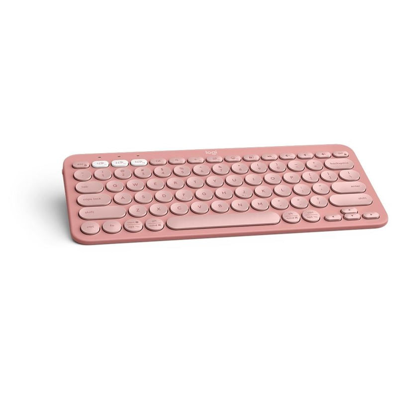 Encontraproduto.com.br - Teclado sem Fio Bluetooth US Multi-Dispositivos Pebble Keys 2 K380s Cinza - Logitech