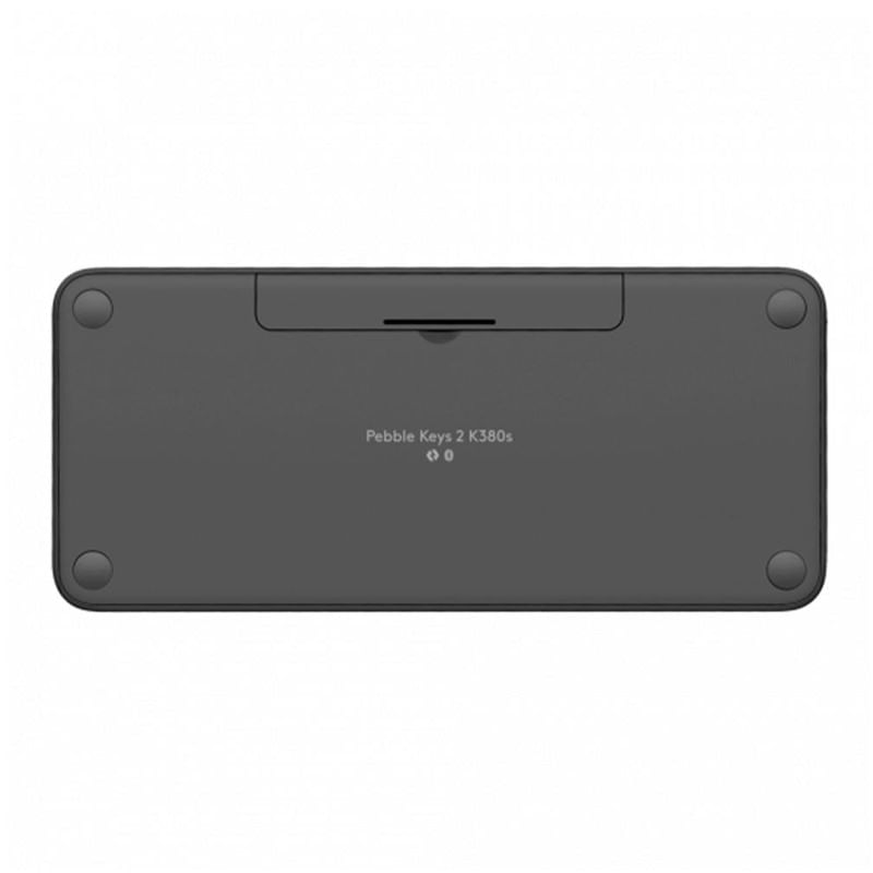 Encontraproduto.com.br - Teclado sem Fio Bluetooth US Multi-Dispositivos Pebble Keys 2 K380s Cinza - Logitech