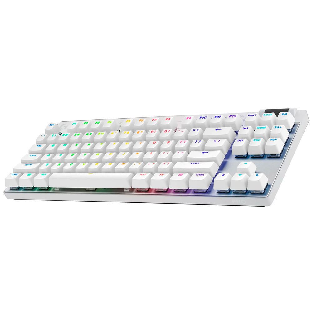 Encontraproduto.com.br - Teclado Gamer Logitech G PRO X TKL Lightspeed RGB Mecânico Switch Tactile Branco US