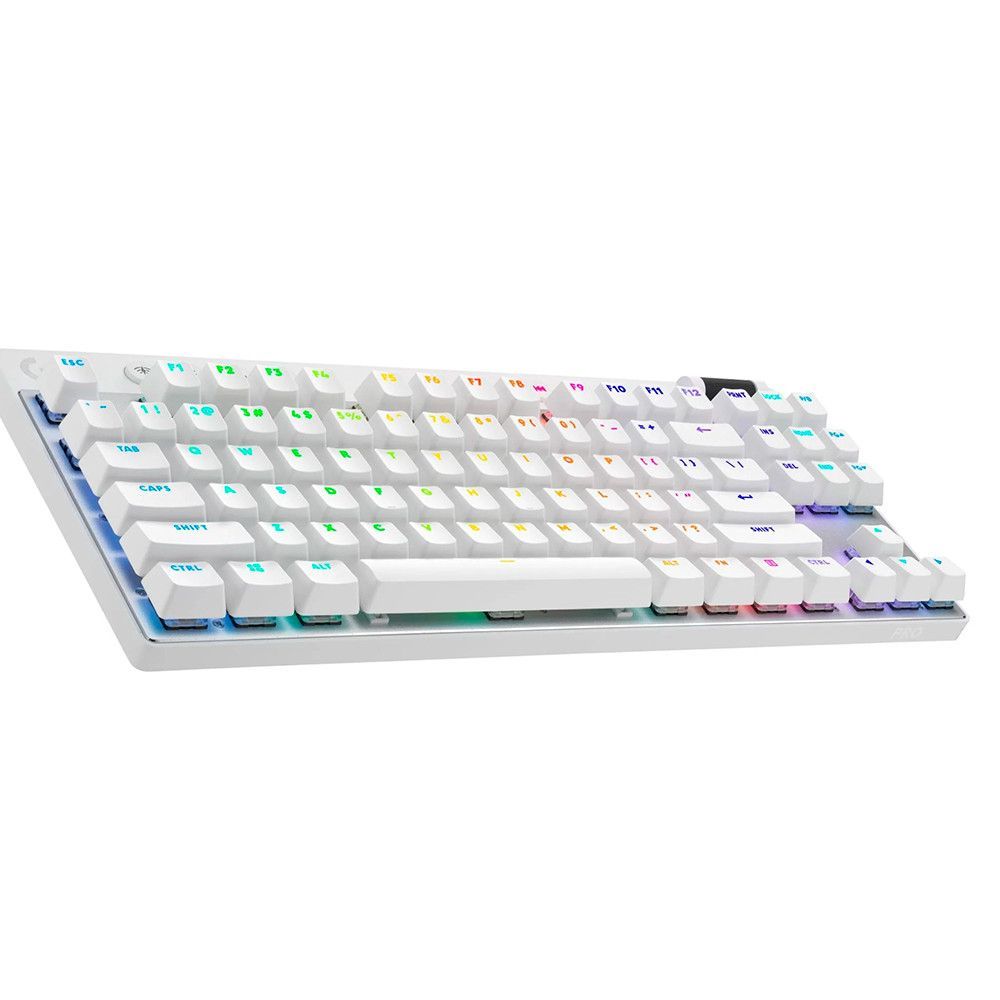 Encontraproduto.com.br - Teclado Gamer Logitech G PRO X TKL Lightspeed RGB Mecânico Switch Tactile Branco US