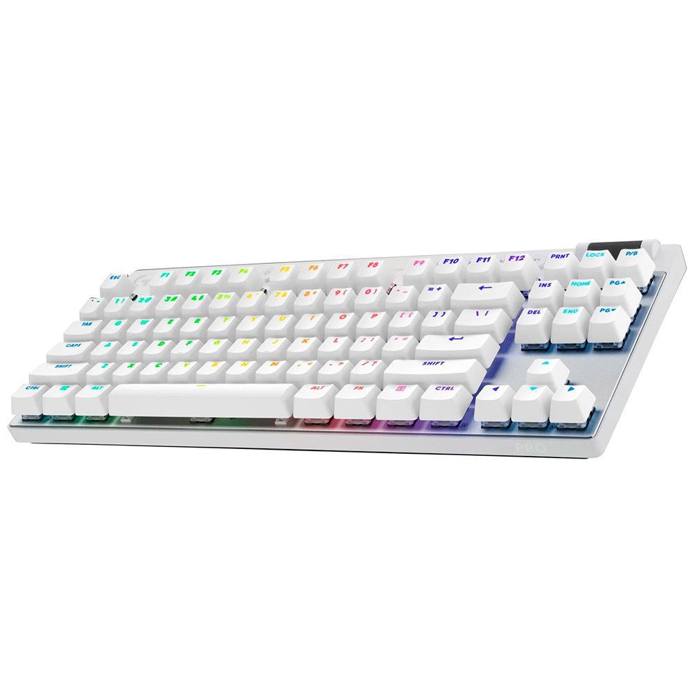 Encontraproduto.com.br - Teclado Gamer Logitech G PRO X TKL Lightspeed RGB Mecânico Switch Tactile Branco US