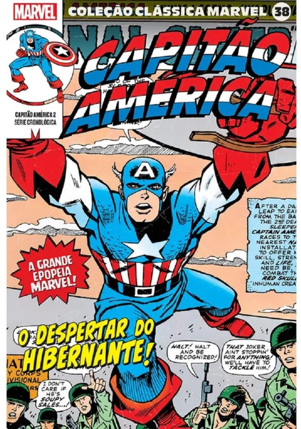 Encontraproduto.com.br - Coleção Clássica Marvel Vol. 38 - Capitão América Vol. 2