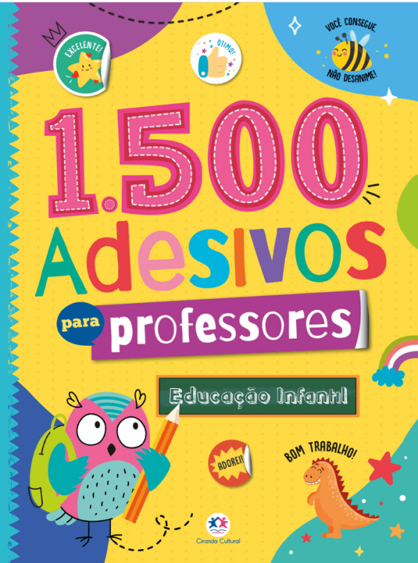 LIVRO 1500 ADESIVOS PROFESSORES 104583 CIRANDA