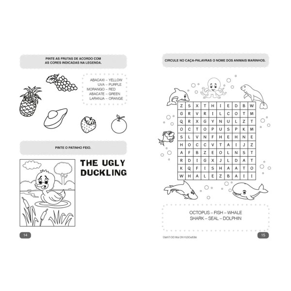 Encontraproduto.com.br - Livro 365 Atividades Inglês P/ Colorir Magic Kids