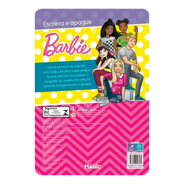 Encontraproduto.com.br - Livro Lousa Mágica Barbie Escreve e Apaga 1 Unidade