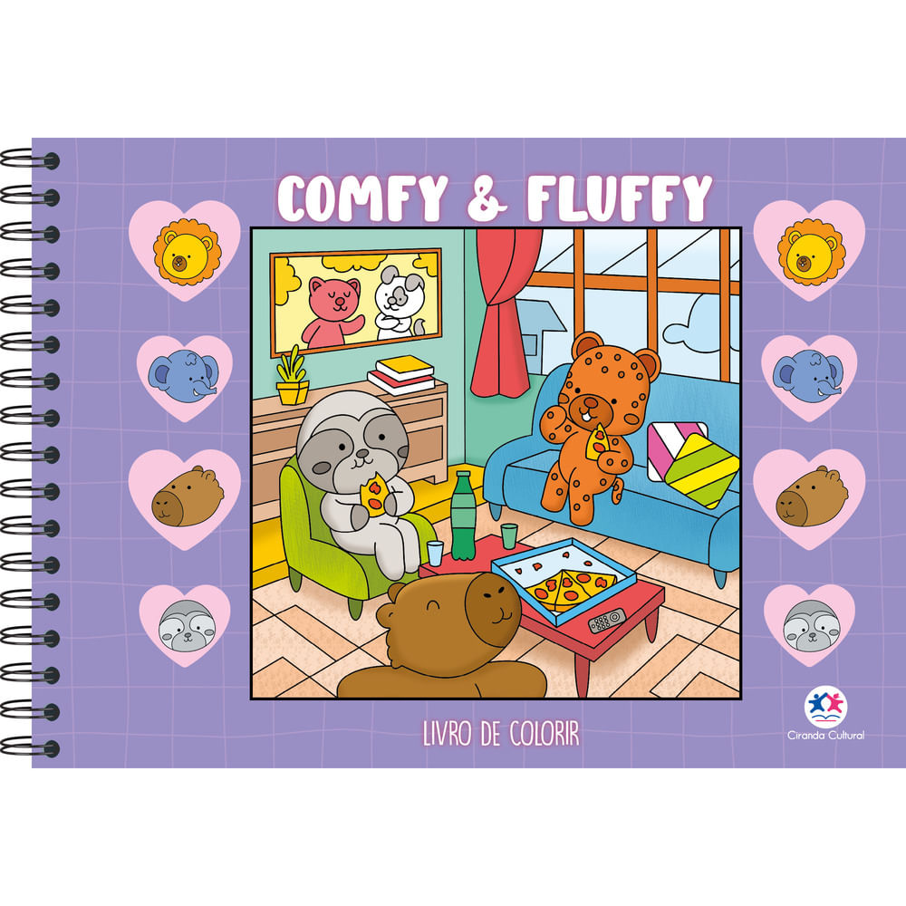 Encontraproduto.com.br - Comfy And Fluffy - Para Colorir