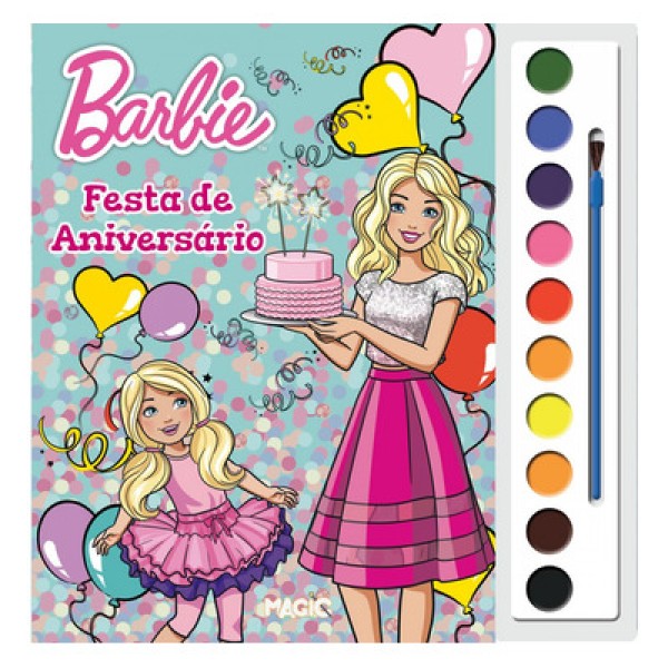 Livro Aquarela Barbie Magic Kids