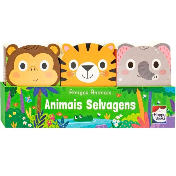 Encontraproduto.com.br - Amigos Animais - Animais Selvagens - Happy Books