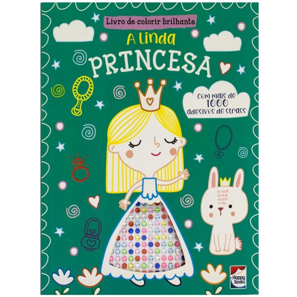 Encontraproduto.com.br - Livro De Colorir Brilhante: A Linda Princesa
