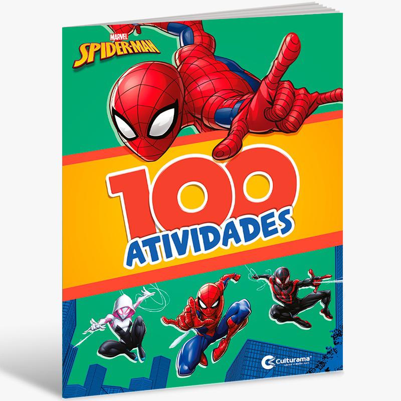 Encontraproduto.com.br - Livro Infantil 100 Atividades Homem Aranha Culturama