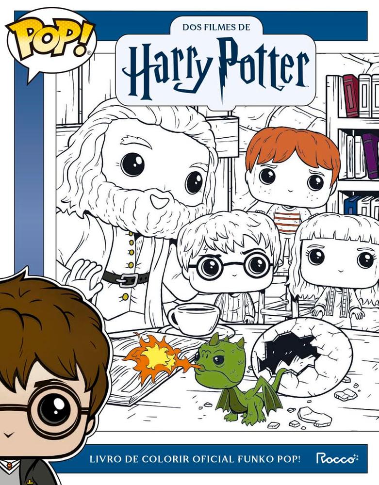Livro De Colorir Oficial Funko Pop! Dos Filmes De Harry Potter