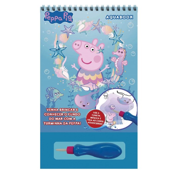 Encontraproduto.com.br - Livro Infantil Aquabook Editora Online Peppa Pig