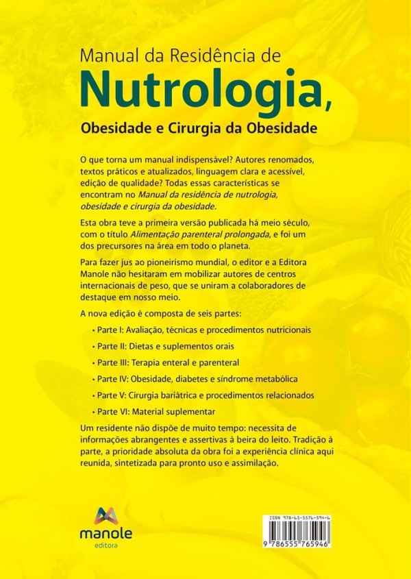 Encontraproduto.com.br - Manual da residência de nutrologia, obesidade e cirurgia da obesidade 2ª Edição