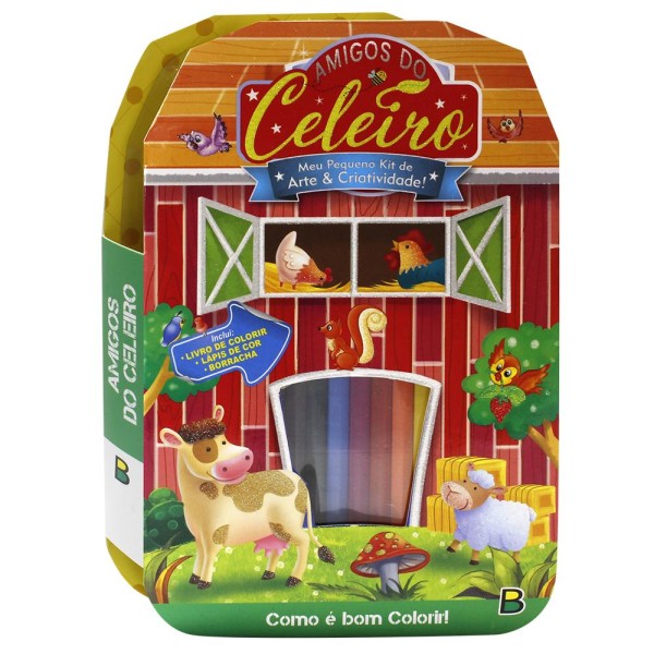Meu Pequeno Kit de Arte e Criatividade Amigos do Celeiro