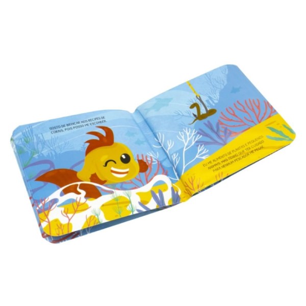 Encontraproduto.com.br - Livro Do Bebê Amiguinhos Luminosos No Banho Com Peixe