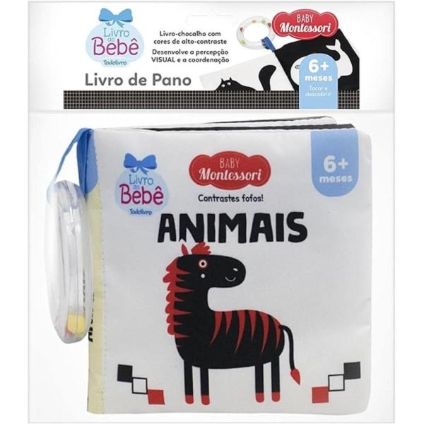 Livro Baby Montessori - Contrastes Fofos! Animais