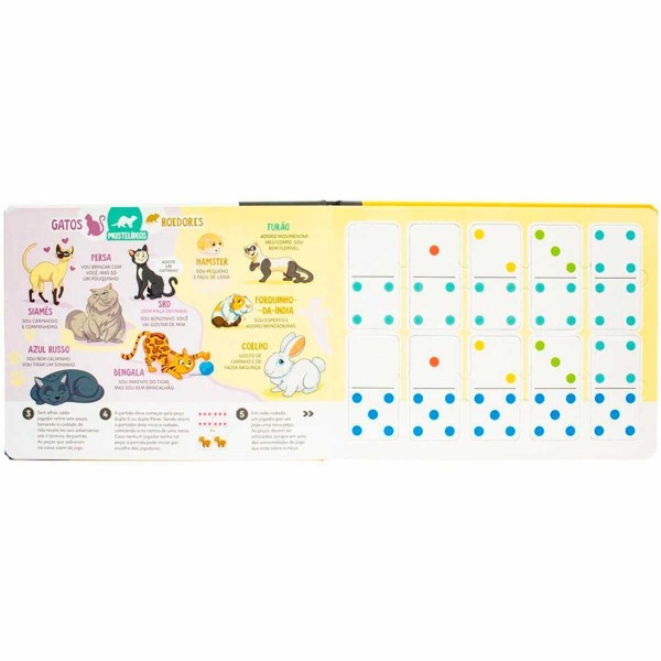Encontraproduto.com.br - Livro Infantil Escolinha Pets Livro Com Dominó Todolivro (MP)