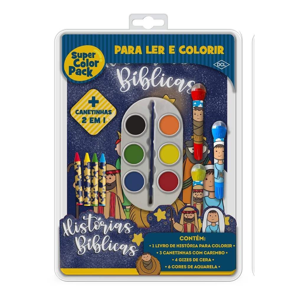 Livro Super Color Pack - Histórias Bíblicas - Editora DCL