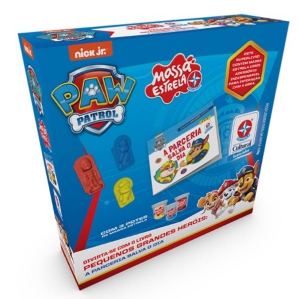 Encontraproduto.com.br - Livro com Massa de Modelar Estrela Patrulha Canina Chase
