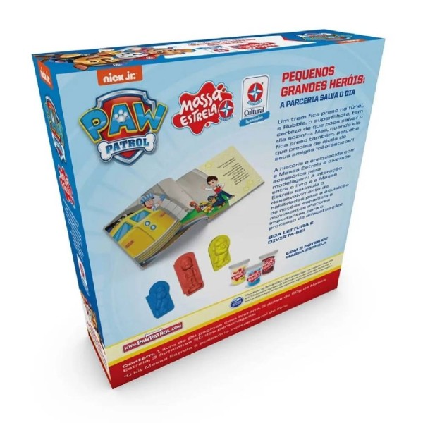 Encontraproduto.com.br - Livro com Massa de Modelar Estrela Patrulha Canina Chase