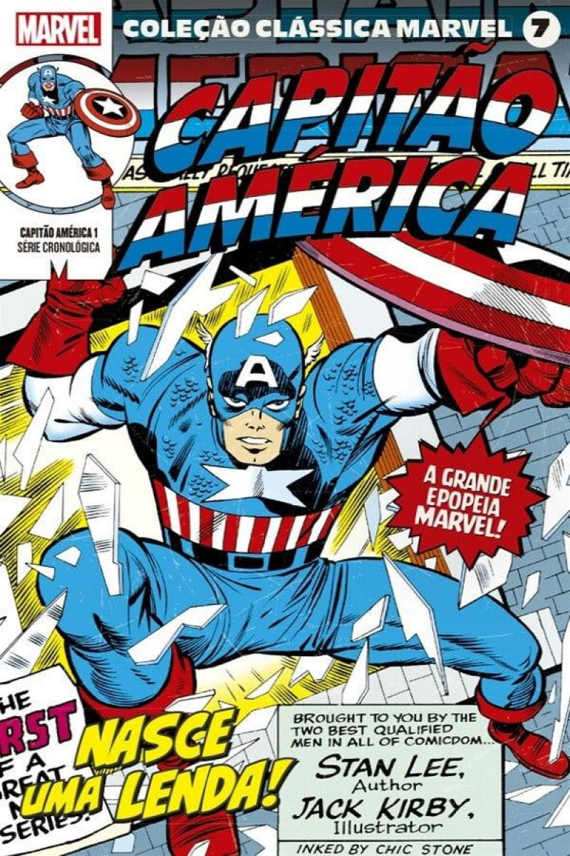 Coleção Clássica Marvel Vol. 7 - Capitão América Vol. 1