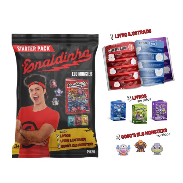 Encontraproduto.com.br - Elo Monsters Books Enaldinho: Starter Pack