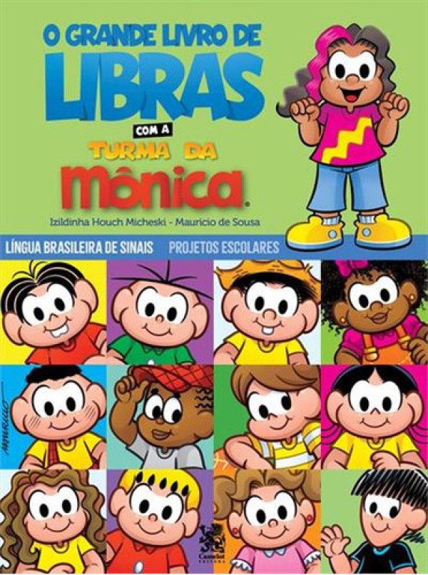 Grande Livro De Libras Com A Turma Da Mônica