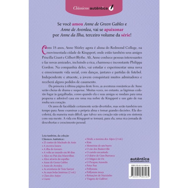 Livro Anne - Volume 03 - Anne Da Ilha (MP)