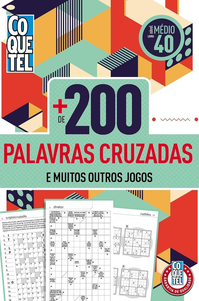 Mais De 200 Palavras Cruzadas - Médio - Livro 40