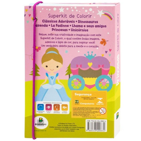 Encontraproduto.com.br - Livro Superkit de Colorir - Todolivro -  PRINCESAS