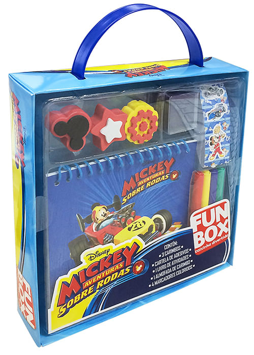 Livro Disney - Fun Box - Mickey, Aventura Sobre Rodas - Editora DCL