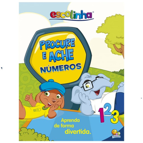 Livro Escolinha com Tapete Procure e Ache Números - Todolivro
