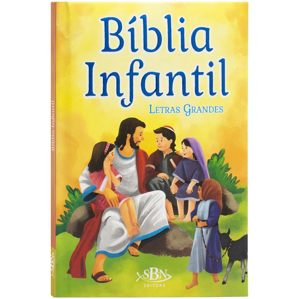 Encontraproduto.com.br - Livro Biblia Infantil Capa Dura (letras Grandes)