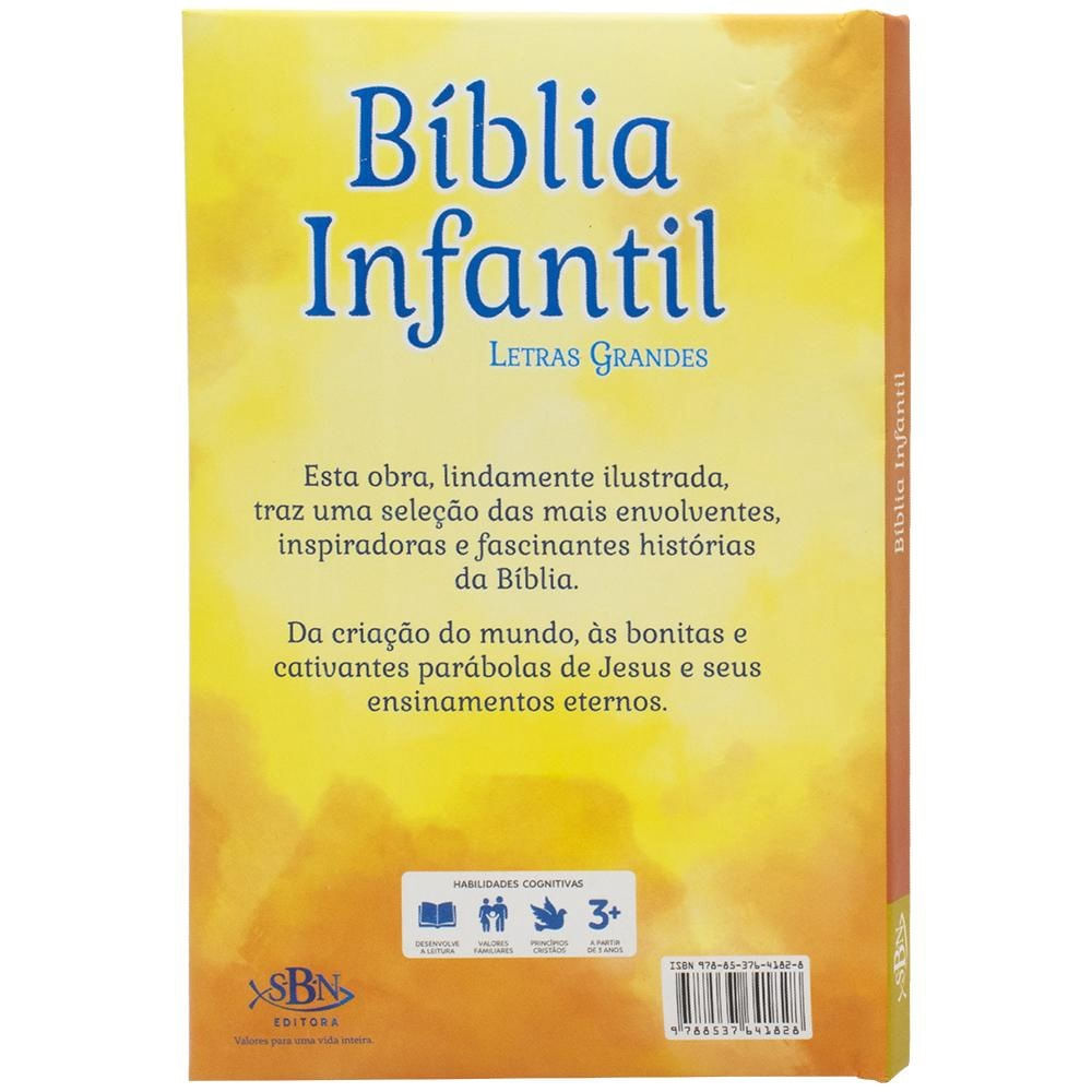 Encontraproduto.com.br - Livro Biblia Infantil Capa Dura (letras Grandes)
