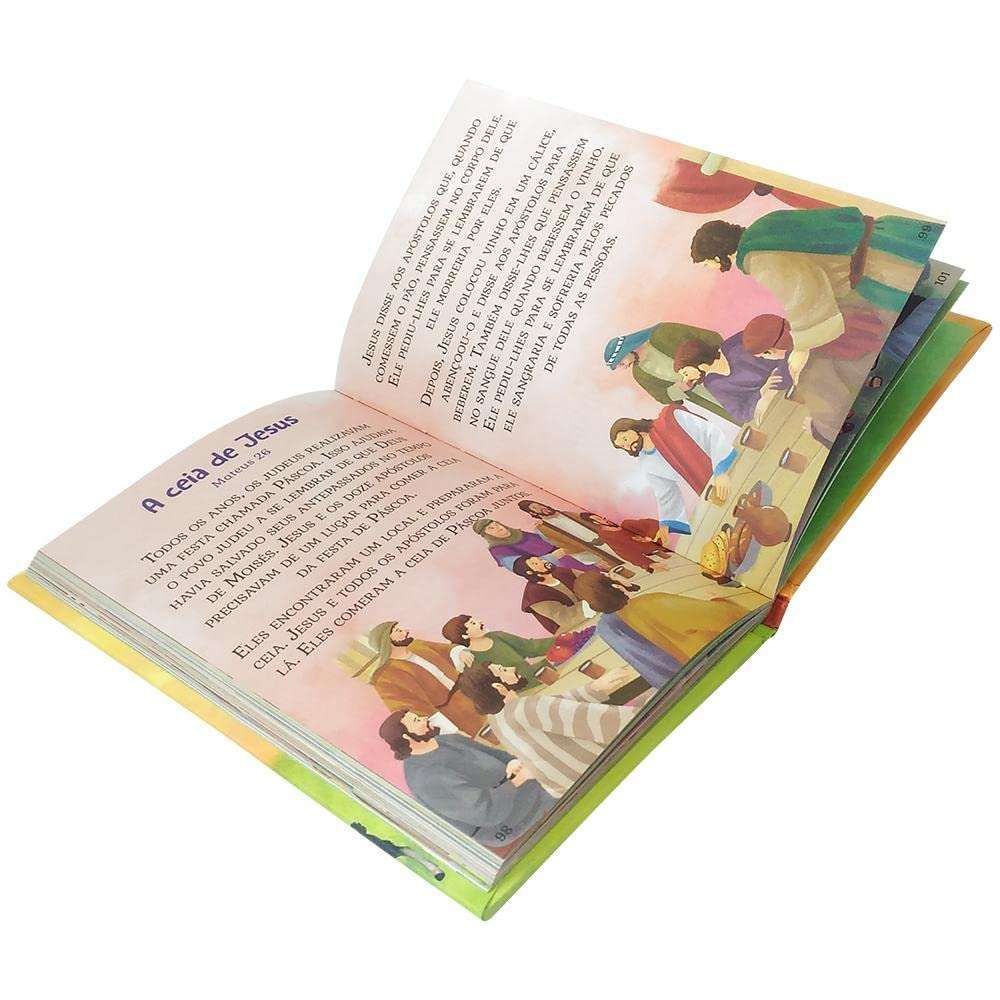 Encontraproduto.com.br - Livro Biblia Infantil Capa Dura (letras Grandes)