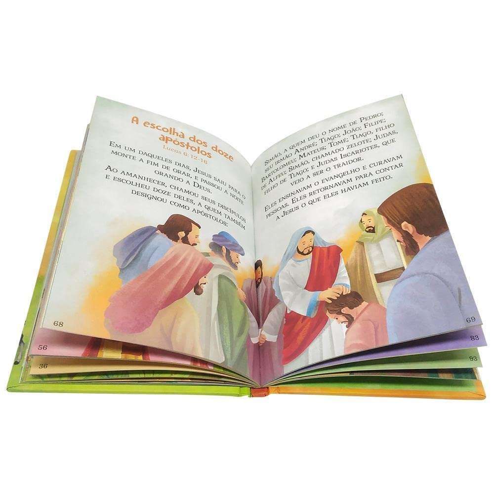 Encontraproduto.com.br - Livro Biblia Infantil Capa Dura (letras Grandes)
