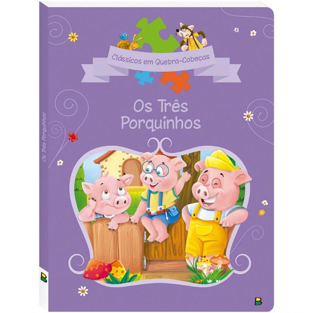 Livro Quebra-cabeça Aventuras - Todolivro - Os Tres Porquinhos