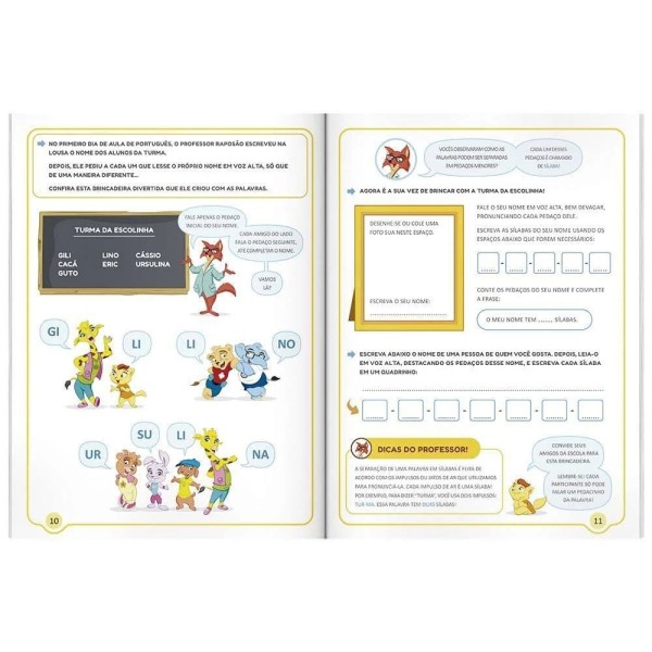 Encontraproduto.com.br - Livro Escolinha Separando as Sílabas Todo Livro