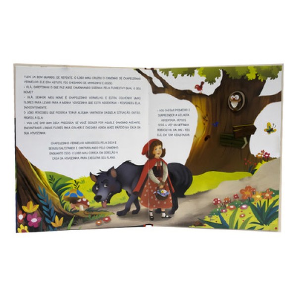 Encontraproduto.com.br - Livro Chapeuzinho Vermelho 20,2x16,7cm em Papel Todo Livro