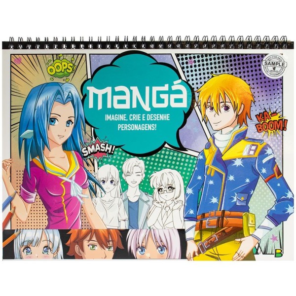 Encontraproduto.com.br - Mangá - Imagine E Crie: Azul