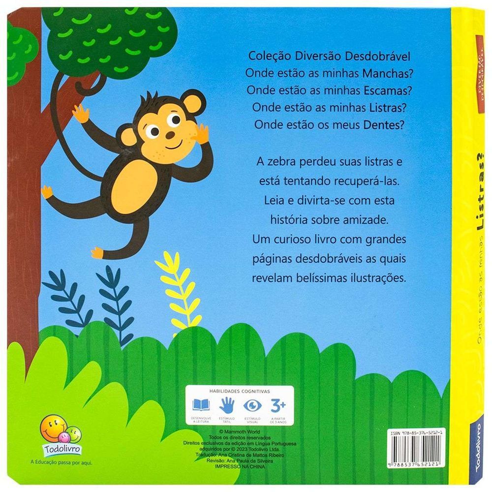 Encontraproduto.com.br - Livro Diversão Desdobrável Onde Estão As Minhas Listras