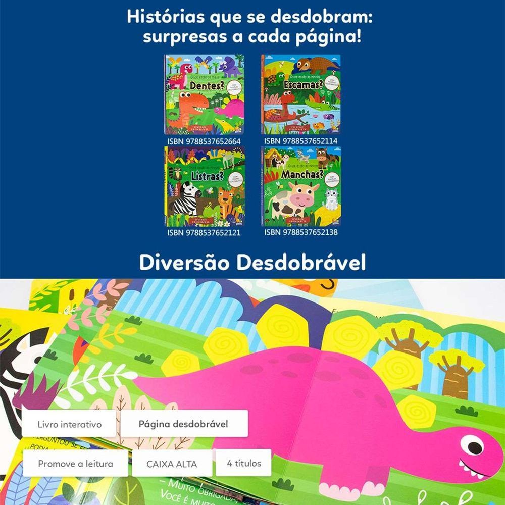 Encontraproduto.com.br - Livro Diversão Desdobrável Onde Estão As Minhas Listras
