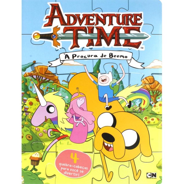 Encontraproduto.com.br - Livro Quebra-cabeças Adventure Time à Procura De Beemo