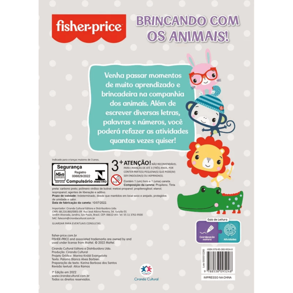 Encontraproduto.com.br - Fisher-Price Brincando Com Os Animais - Ciranda Cultural