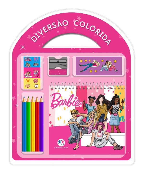 Kit Escolar Barbie Diversão Colorida Ciranda Cultural